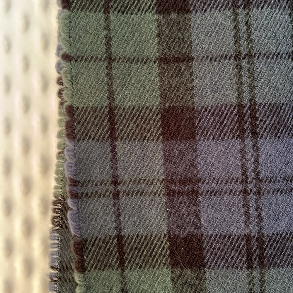 J. Crew black watch scarf NWT